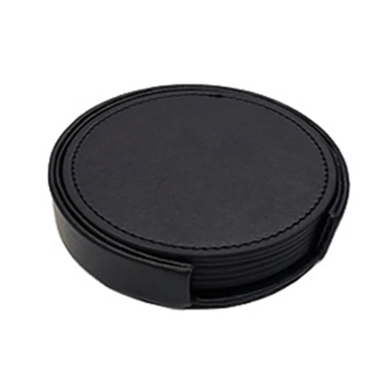 ZIMRAHYG - 6 Pcs Posavasos Tazas Universal Mesa Moda Grandes Premium Negro