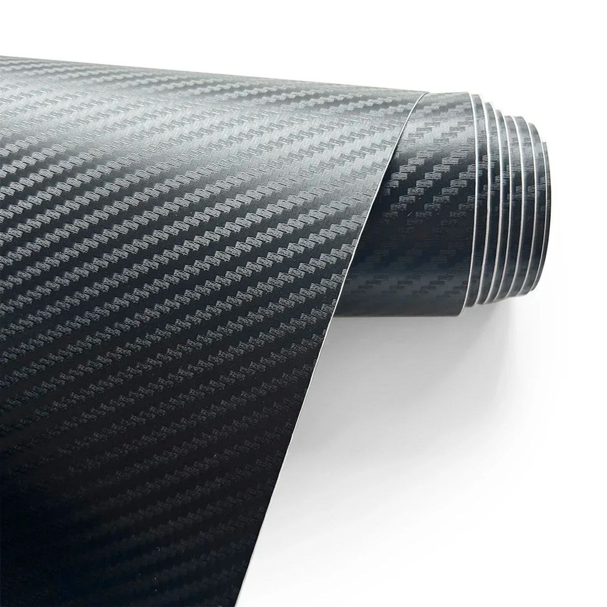 GENERICO - Vinil Fibra de Carbono 3D Negro Mate 100X150CM