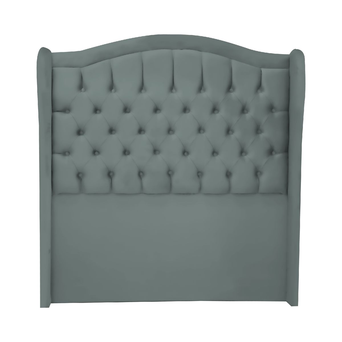 MUEBLES MACRUMO - Cama tapizada Princesa 15plz - Color Gris oscuro
