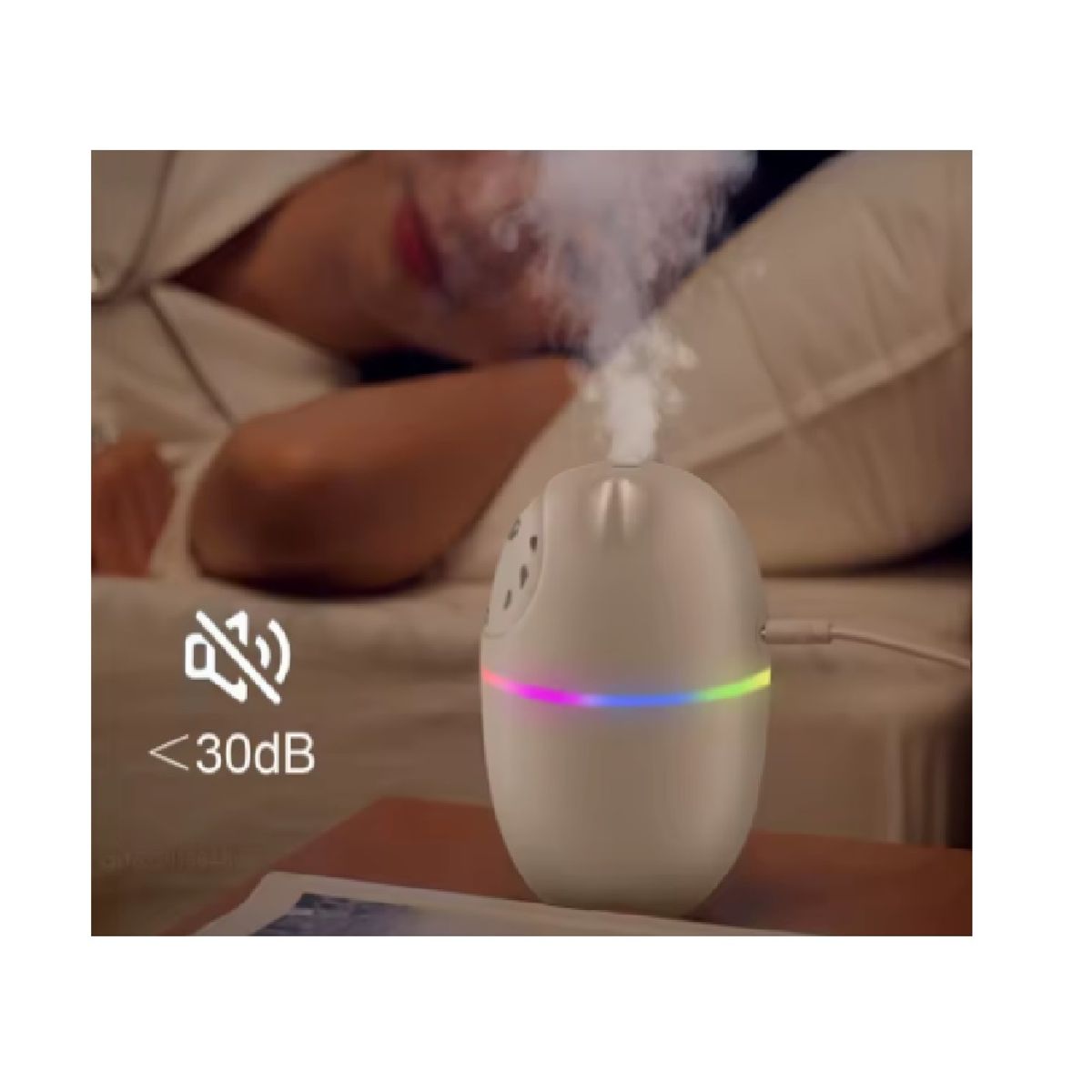 OTTOWARE - Mini Humidificador Kawaii Con Luz