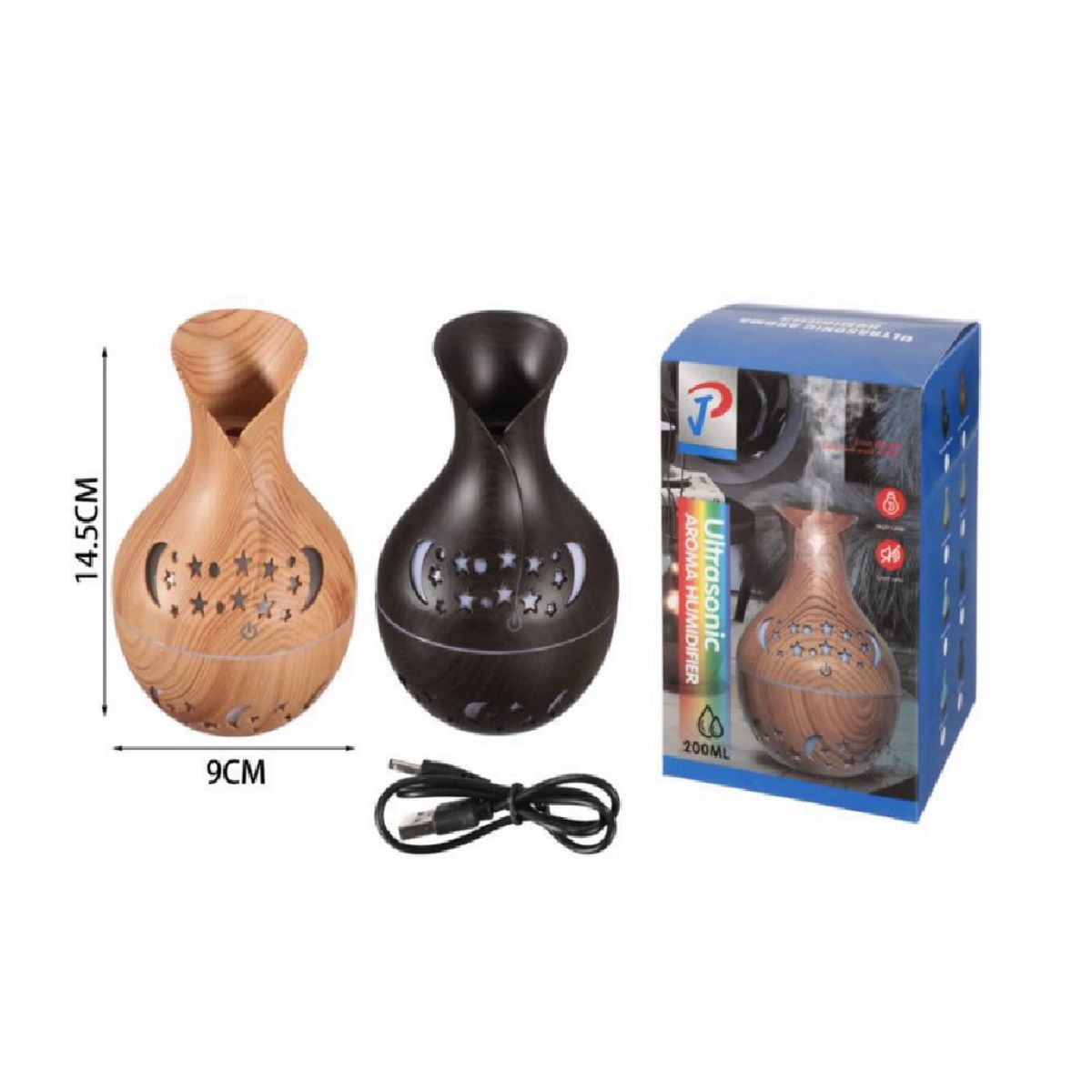 OTTOWARE - Jarrón  Humidificador De Luna Y Estrellas