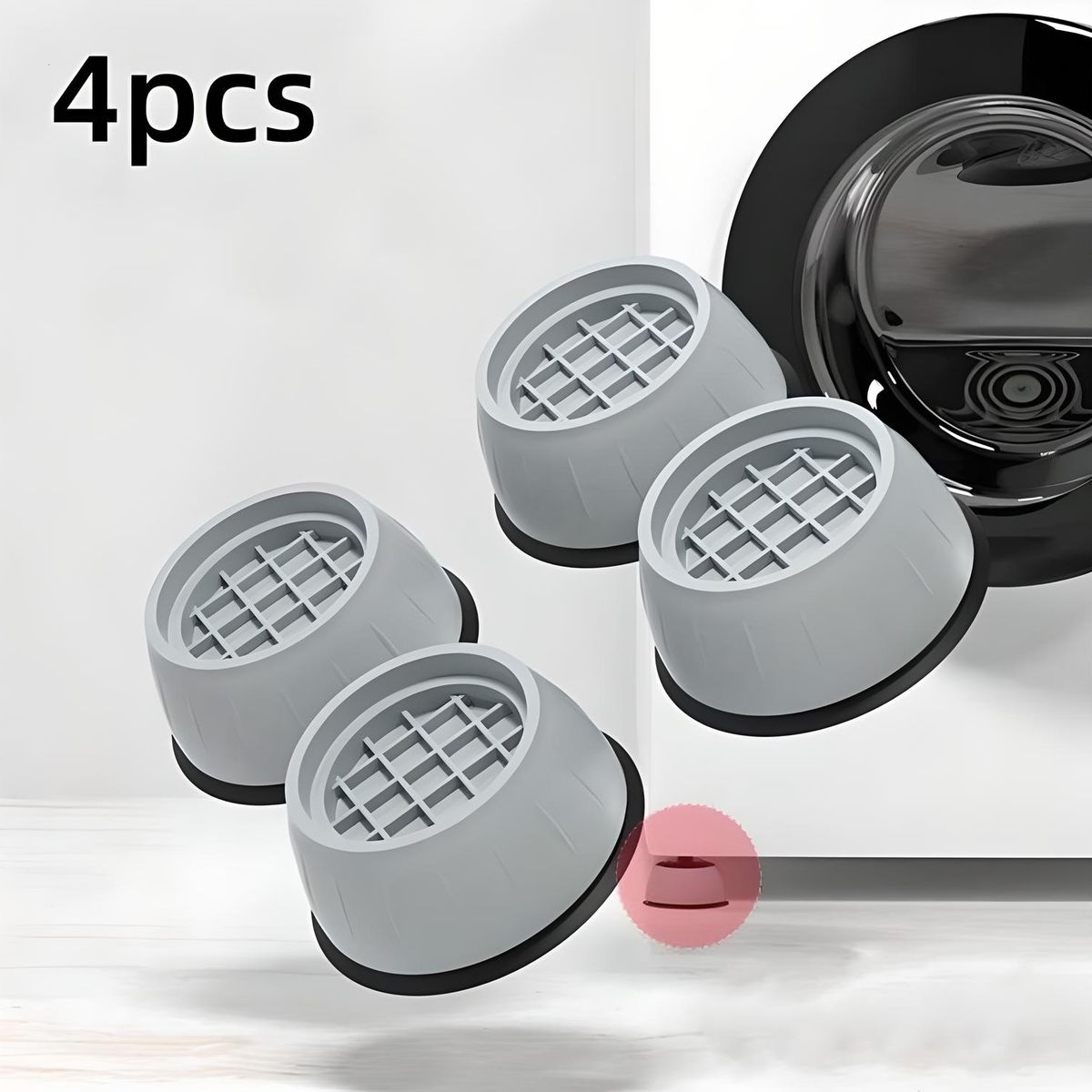 GENERICO - SOPORTE BASE AMORTIGUADOR DE LAVADORAS Y REFRIGERADORAS