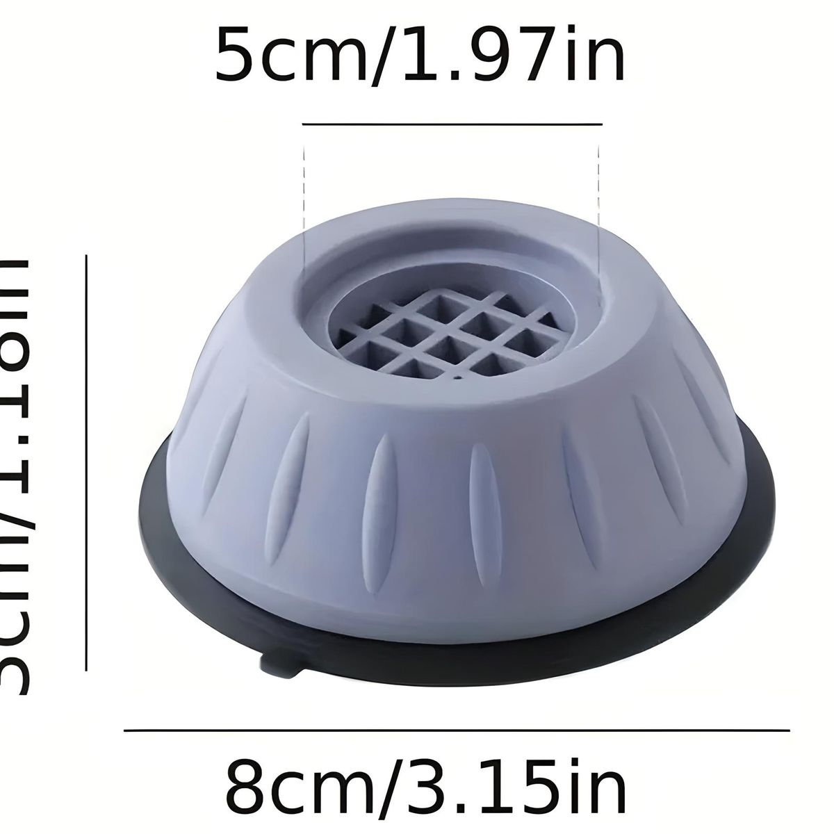 GENERICO - SOPORTE BASE AMORTIGUADOR DE LAVADORAS Y REFRIGERADORAS