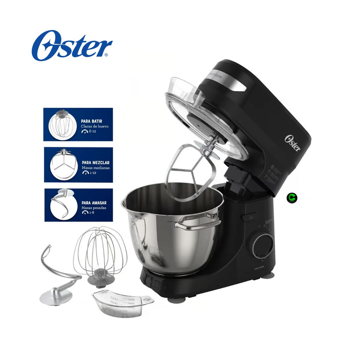OSTER - Batidora Planetaria 4Lde 12 velocidades 850W FPSTSMPL2B