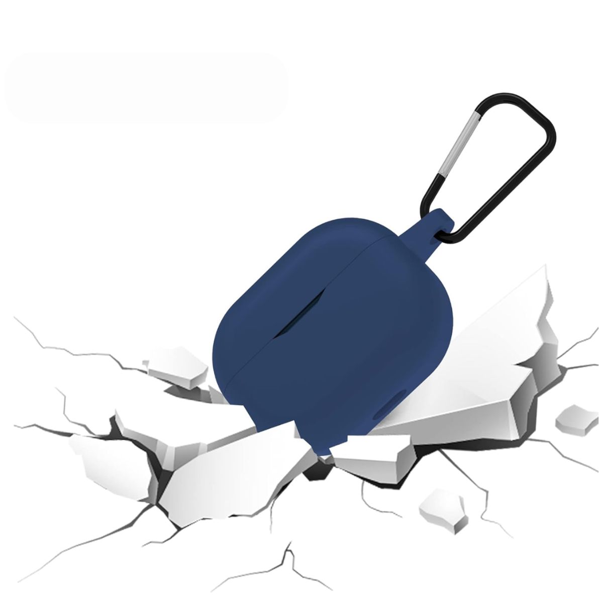 GENERICO - Funda case de silicona para audifonos JBL WAVE BUDS 2 color azul