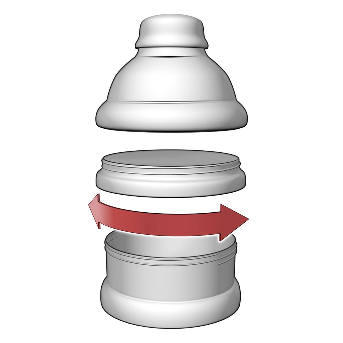 THE BABY SPOT - Reer - Dispensador de Leche en Polvo Apilable