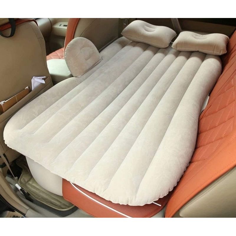 GENERICO - COLCHÓN CAMA INFLABLE CON ALMOHADAS INFLADOR VIAJES CAMPING PORTÁTIL