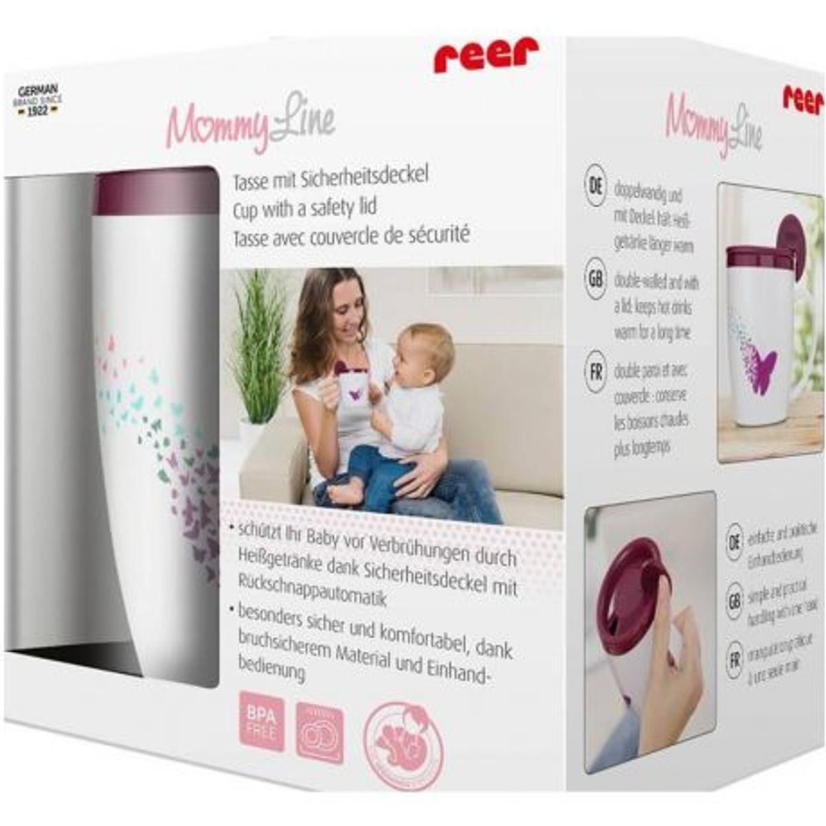 THE BABY SPOT - Reer- Taza Antiderrame para mamá Mariposa