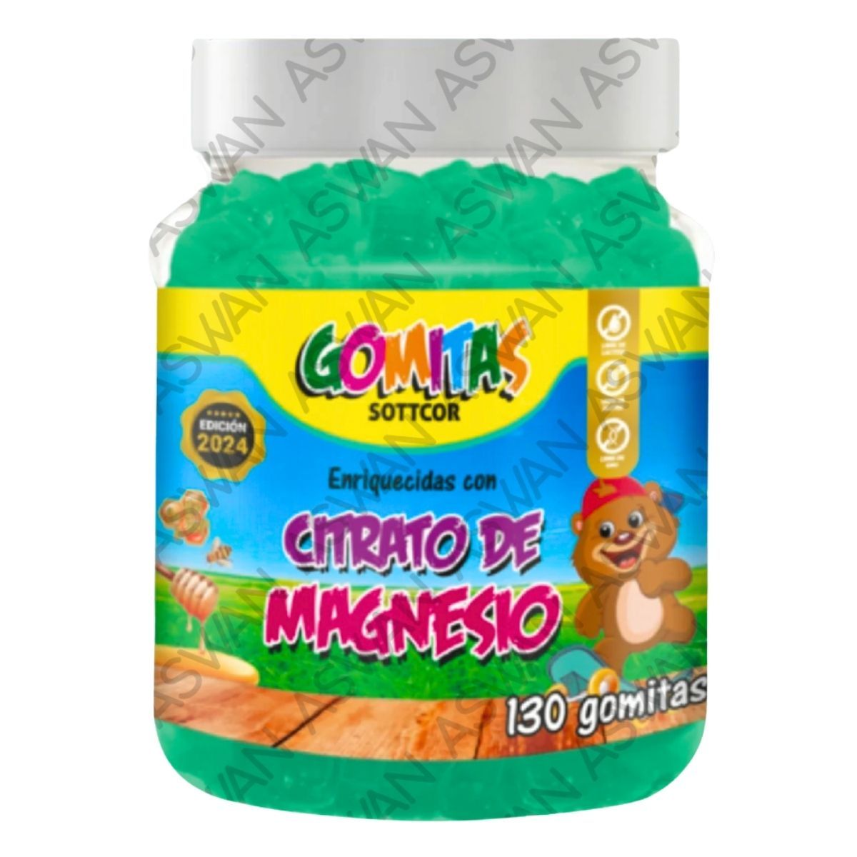 GENERICO - GOMITAS DE CITRATO DE MAGNESIO PARA NIÑOS 130 UNIDADES SOTTCOR 100GR