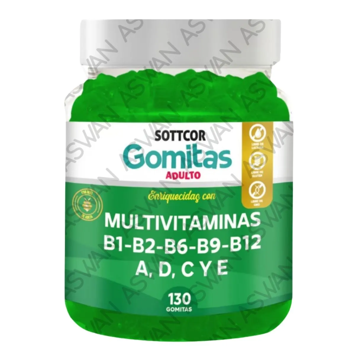 GENERICO - GOMITAS MULTIVITAMINAS PARA ADULTOS 130 UNIDADES SOTTCOR 100GR