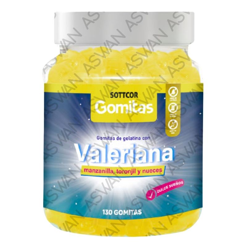 GENERICO - GOMITAS DE VALERIANA PARA ADULTOS 130 UNIDADES SOTTCOR 100GR
