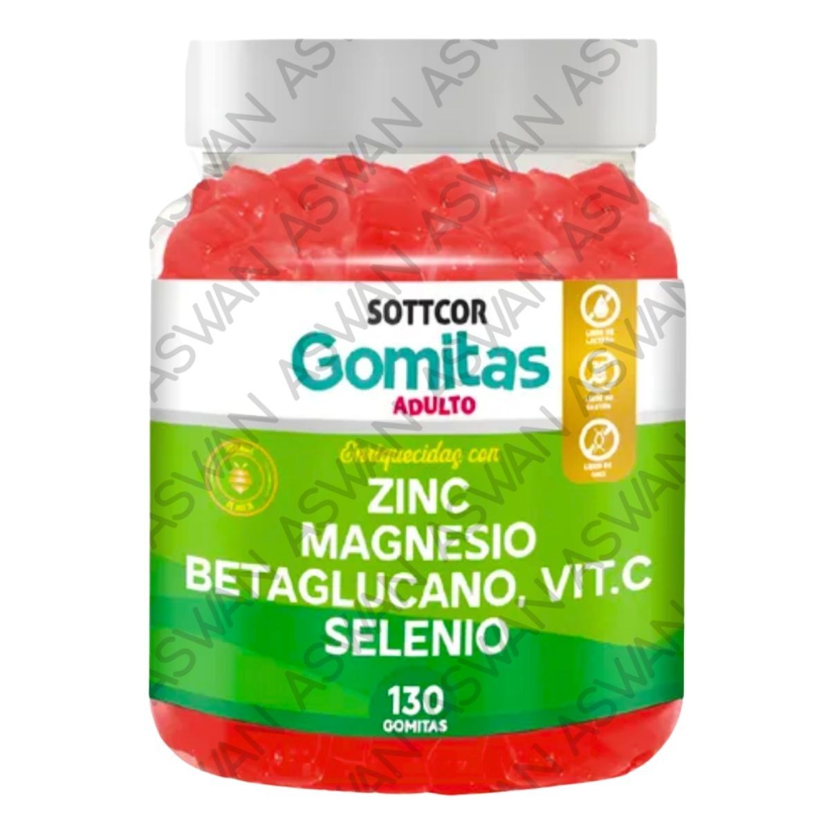 GENERICO - GOMITAS DE ZINC MAGNESIO BETAGLUCANO VITC Y SELENIO 130 UNIDADES  100GR