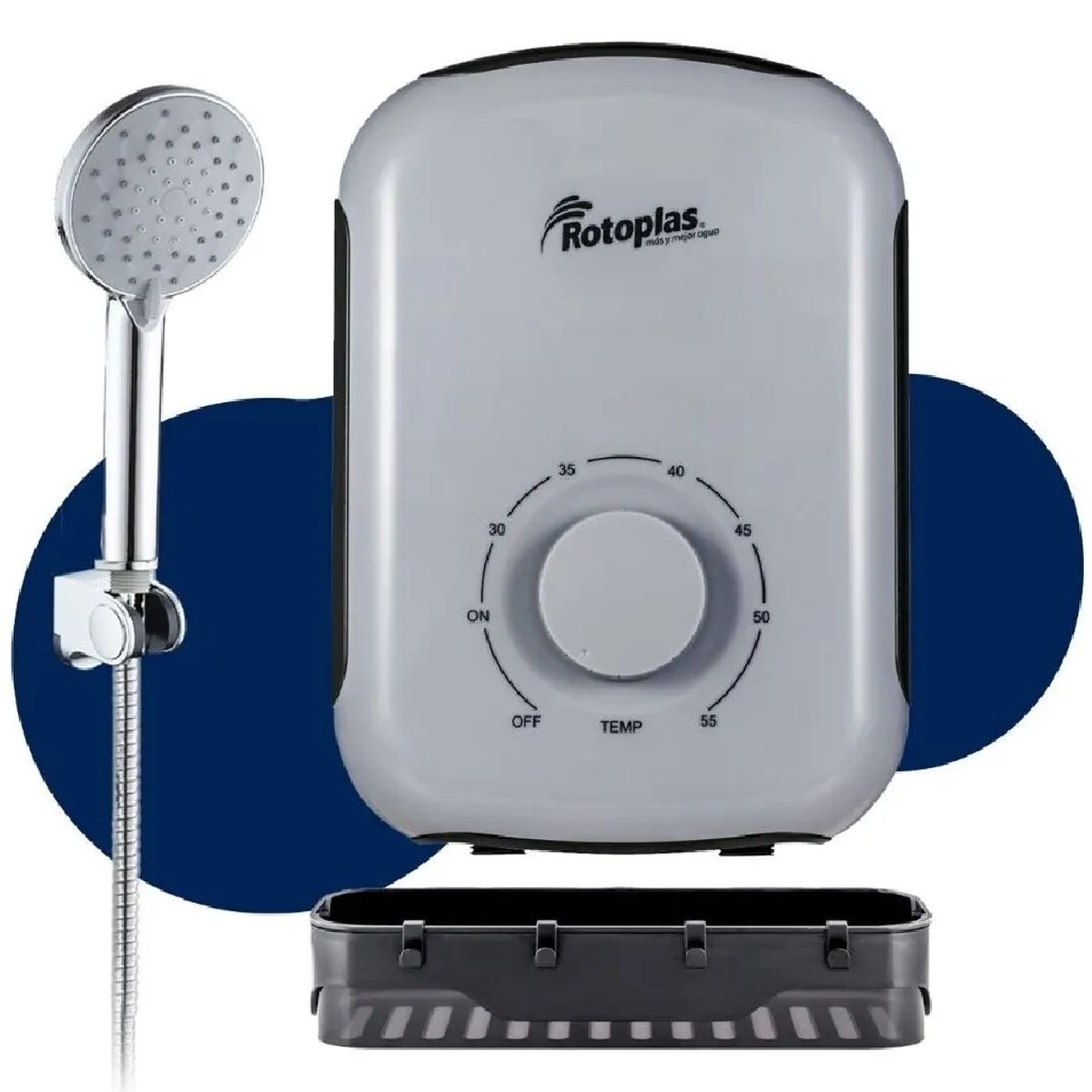 ROTOPLAS - Calentador de Agua Eléctrico Rapiducha Rotoplas Sensitive Pro 5500W