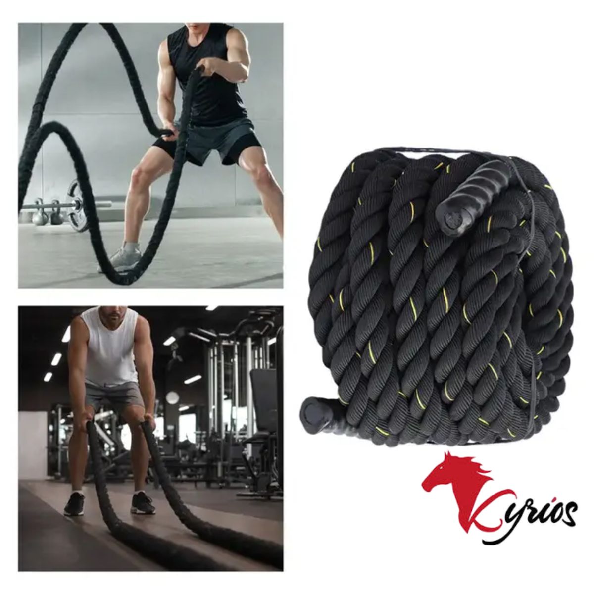 NO LOGO - Soga De Crossfit De 9 Metros Para Entrenamientos De Cardio