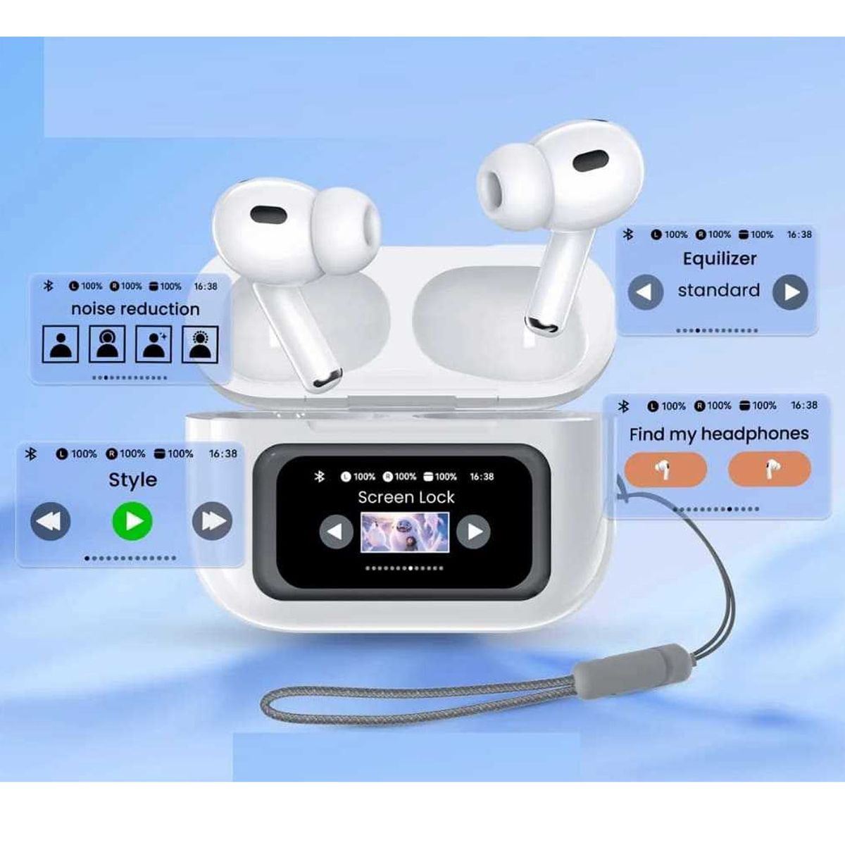 REMAX - Audífonos Remax Cozybuds W30N Blanco Bluetooth 5.4 + Pantalla