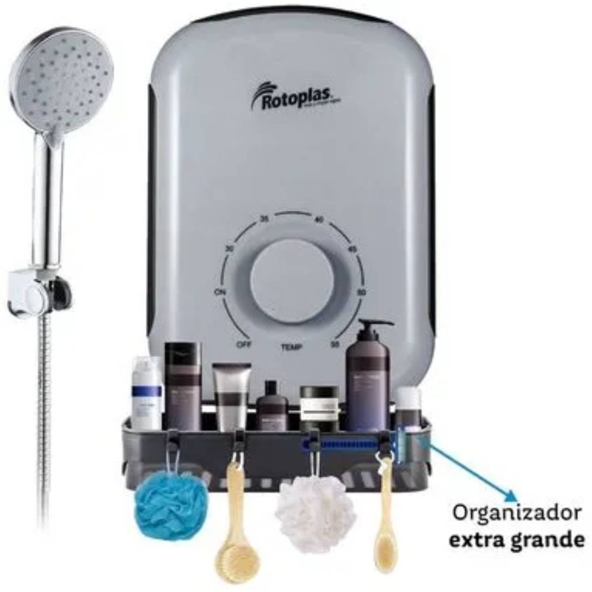 ROTOPLAS - Rapiducha Eléctrica Rotoplas Sensitive Pro 5500w Gris