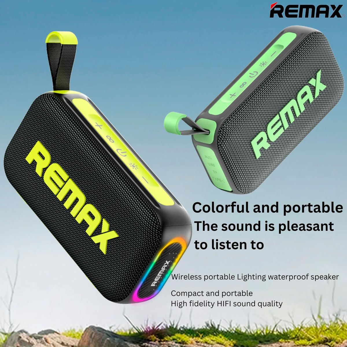 REMAX - Parlante Portátil Remax  RB-M10 Negro Bluetooth 5.4