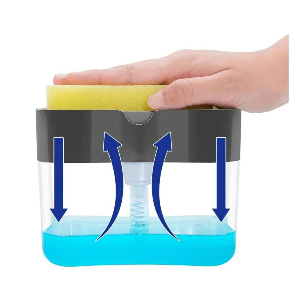 GENERICO - DISPENSADOR DE JABON Y ESPONJA DE COCINA