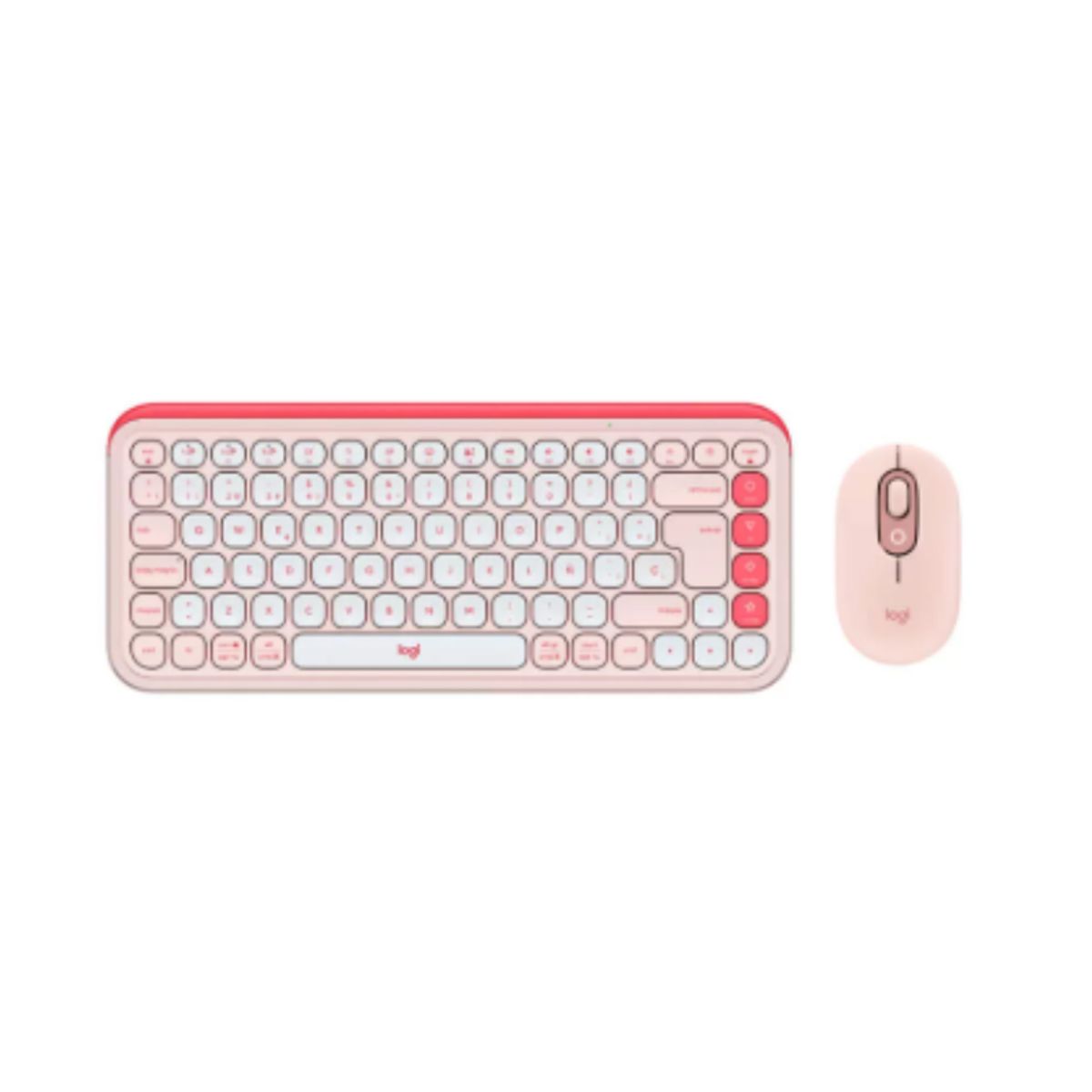 LOGITECH - Teclado Logitech +Mouse Pop Icon Bluetooth Wireless Sp Copilot Rose
