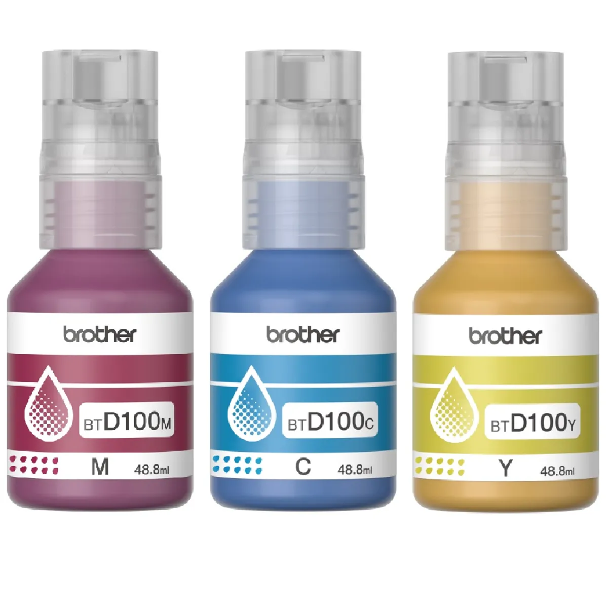BROTHER - Tinta Brother BTD100CL3PK Magenta Cyan Yellow 488ml