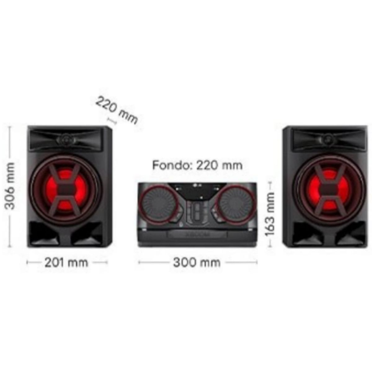 LG - Minicomponente LG XBOOM con Multi Bluetooth 300W CK43N Sin lector de CD