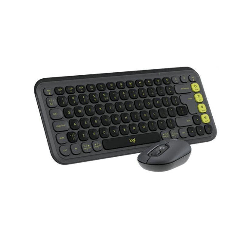 LOGITECH - Teclado Logitech + Mouse Pop Icon BluetoothWireless Sp Copilot Black