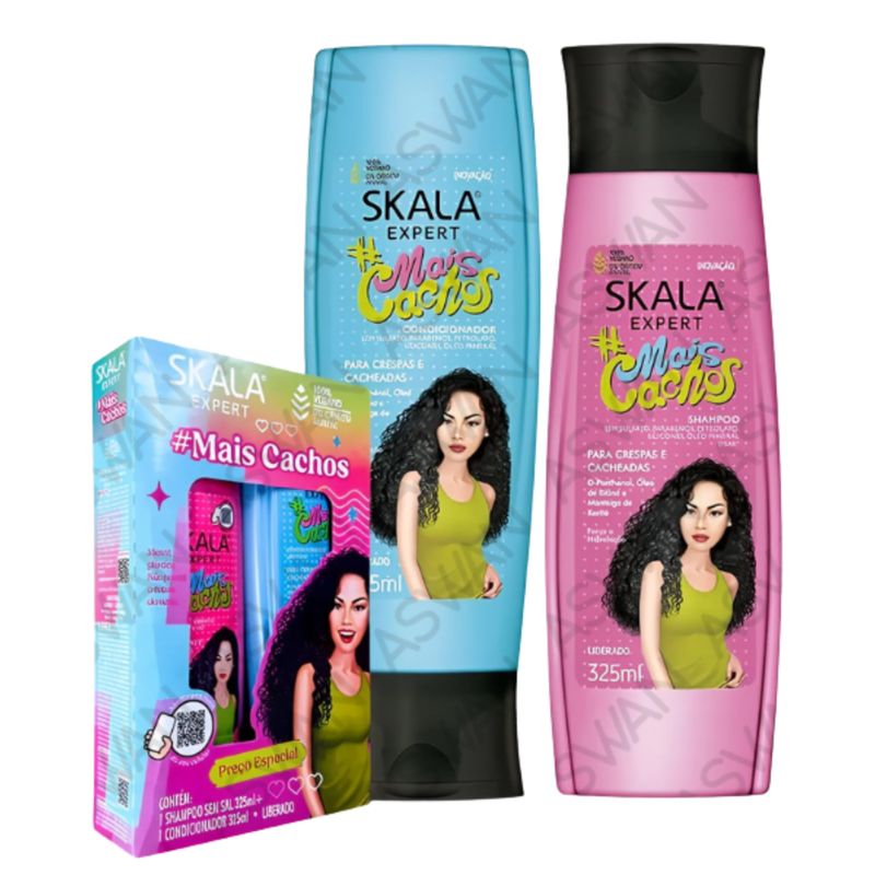 SKALA - PACK MAIS CACHOS SHAMPOO + ACONDICIONADOR 325ML - SKALA EXPERT