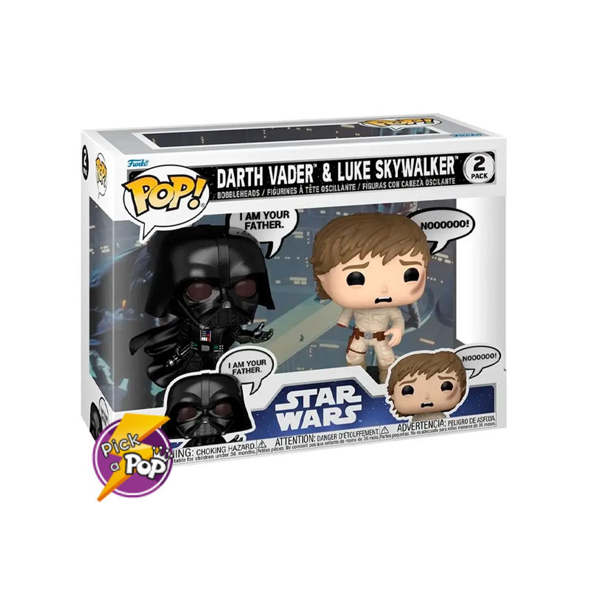 FUNKO - DARK VADER LUKE SKYWALKER I AM YOUR FATHER FUNKO POP