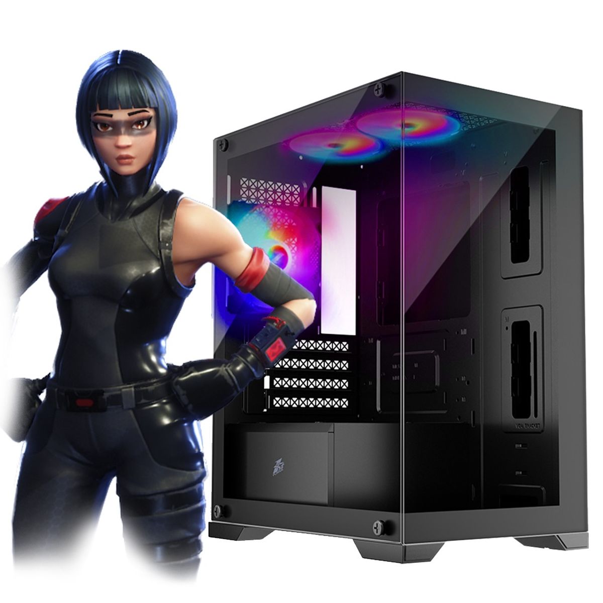 AMD - Computadora PC GAMER RYZEN 5 5500 RAM 16GB SSD 512GB VIDEO 6GB