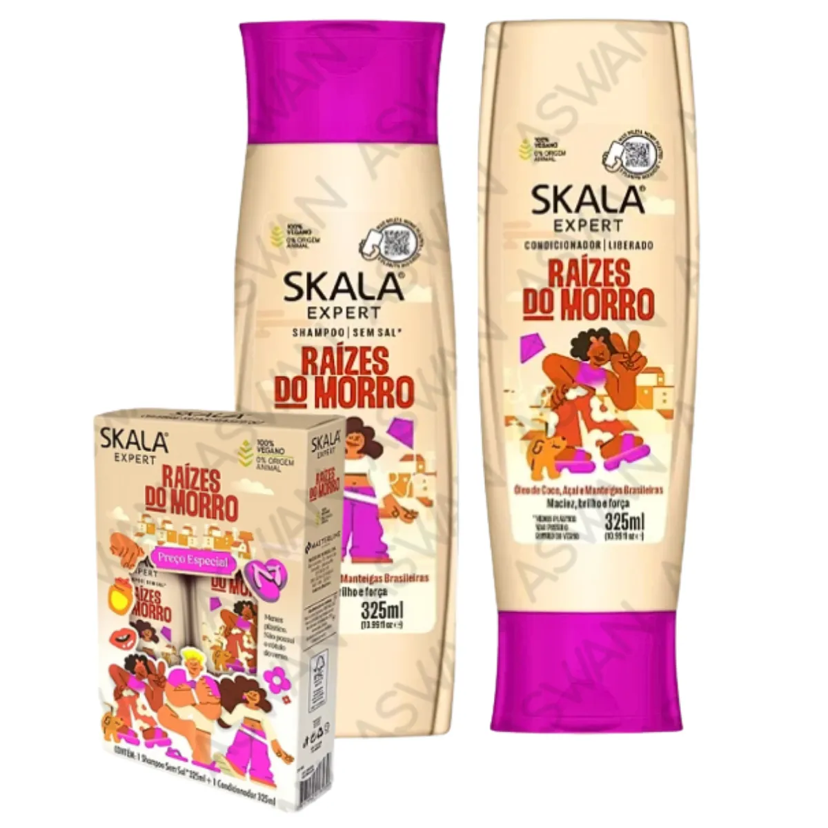 SKALA - PACK RAÍZES DO MORRO SHAMPOO + ACONDICIONADOR 325ML - SKALA EXPERT