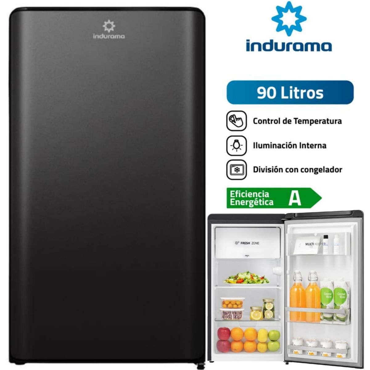 INDURAMA - FRIGOBAR INDURAMA 90 LITROS RI 109N