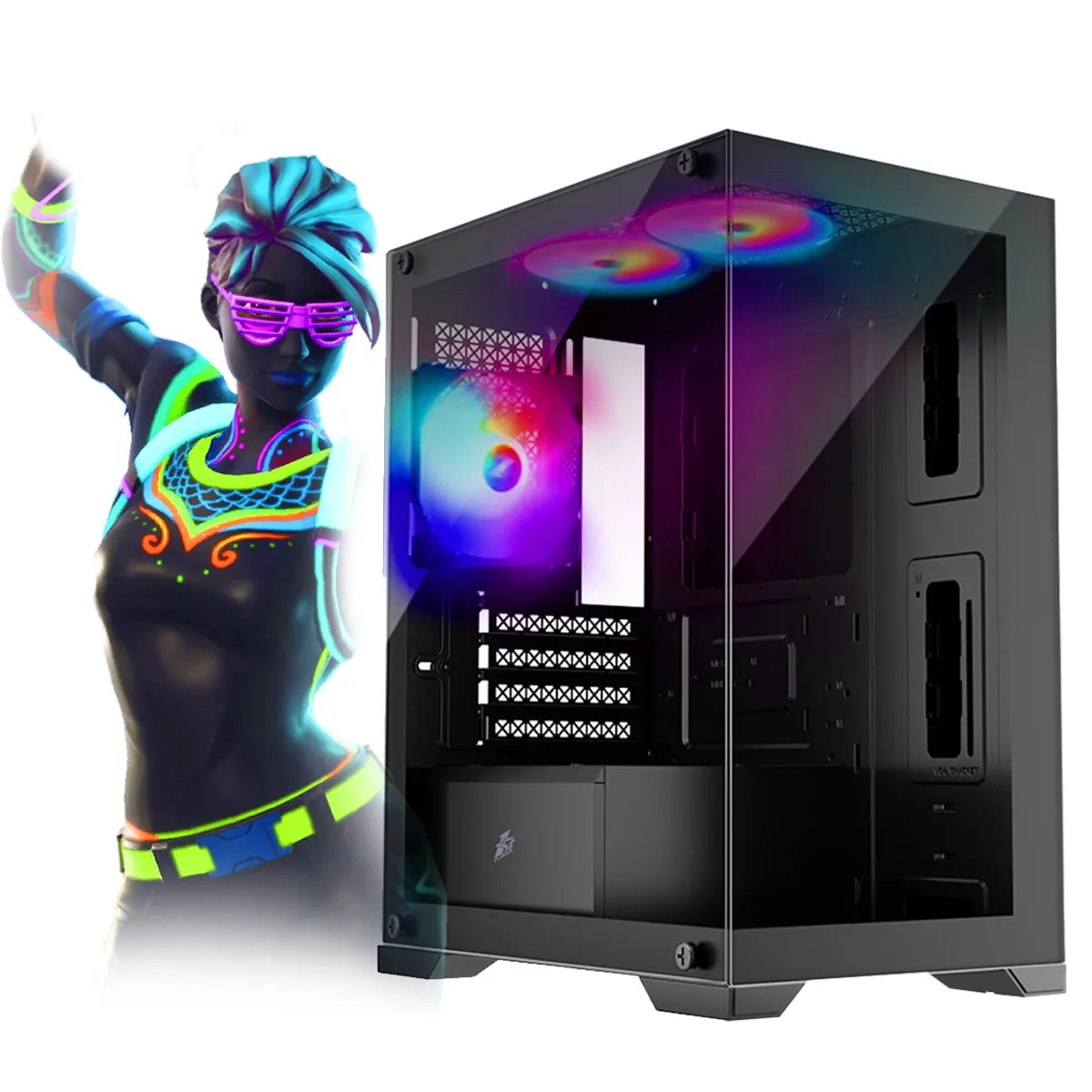 AMD - Computadora PC GAMER RYZEN 5 5500 RAM 32GB SSD 1TB VIDEO RTX 3050 8GB