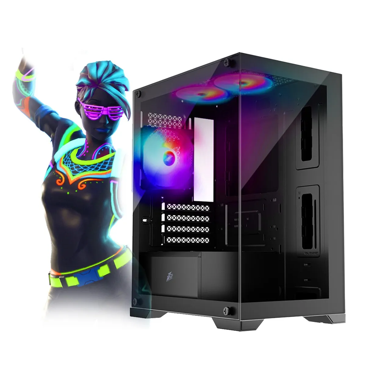 AMD - Computadora PC GAMER RYZEN 5 5500 RAM 32GB SSD 1TB VIDEO RTX 3050 8GB