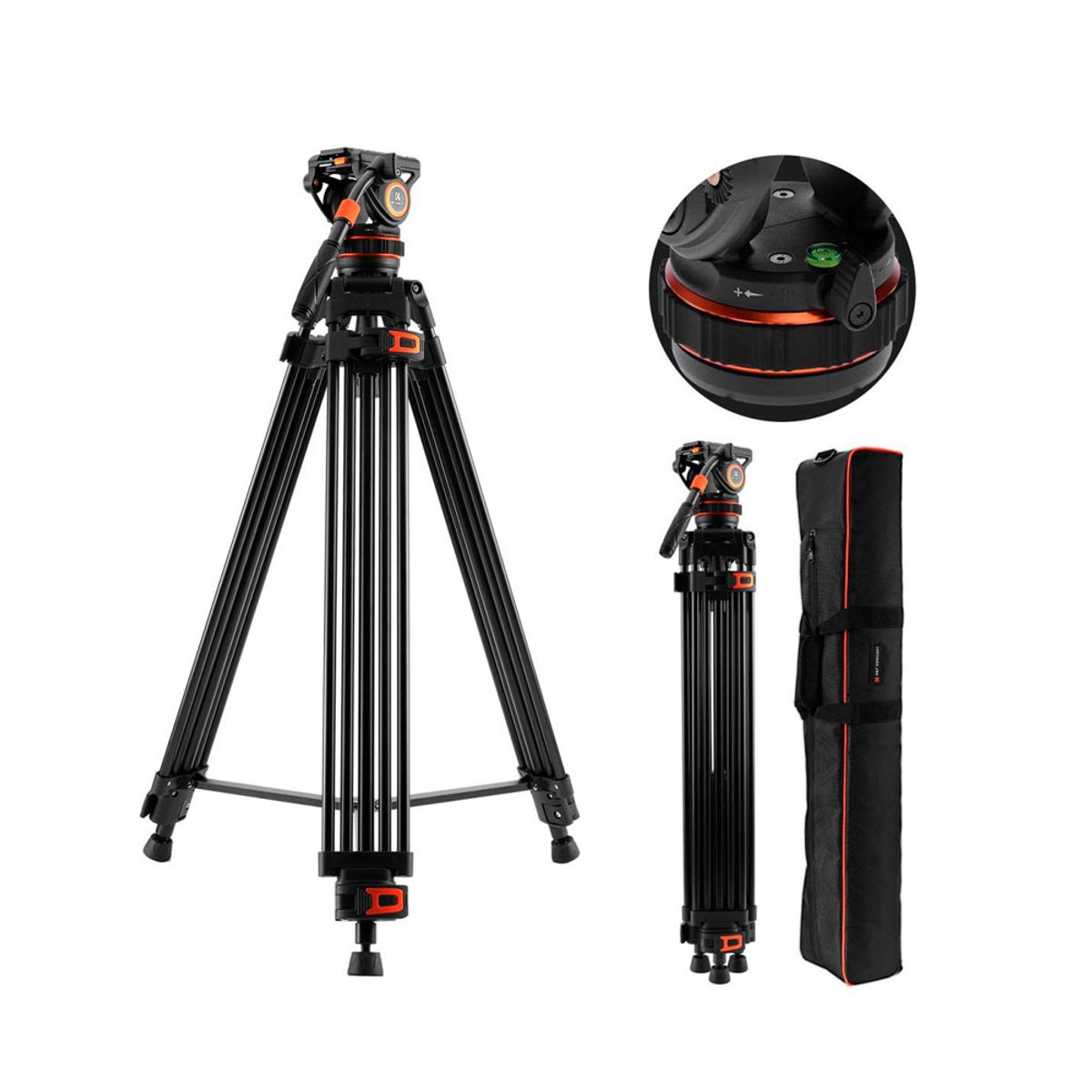 K&F CONCEPT - Tripode K&F Concept  KF09.147 VA3+BV10