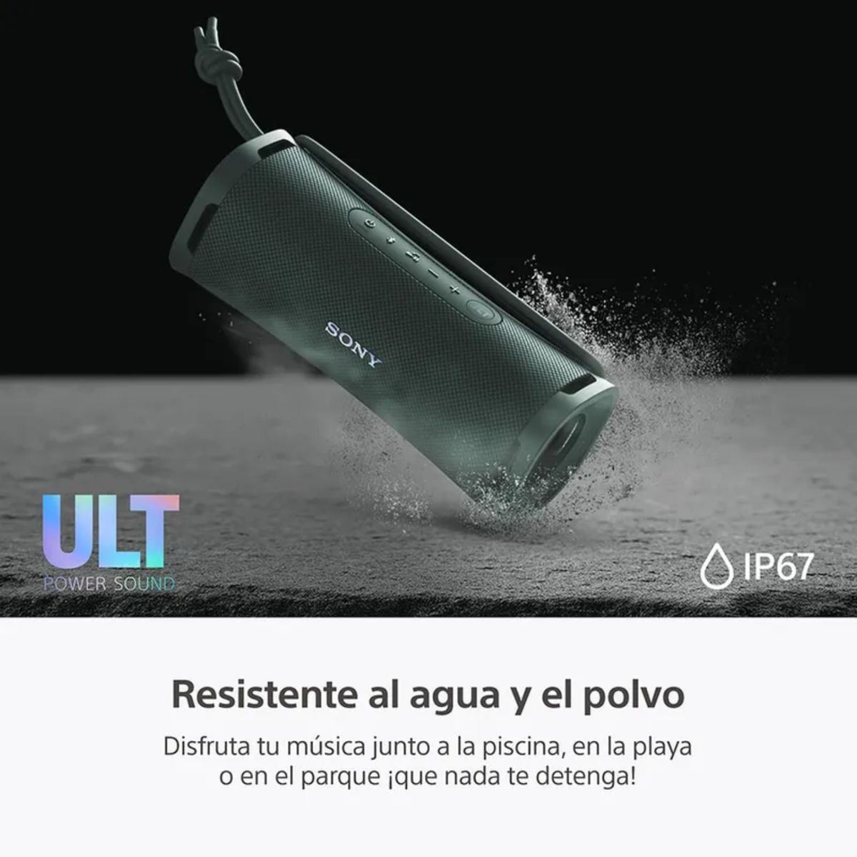 SONY - SONY ULT FIELD 1 GRIS BOSQUE (SRS-ULT10) – Parlante Bluetooth Portátil