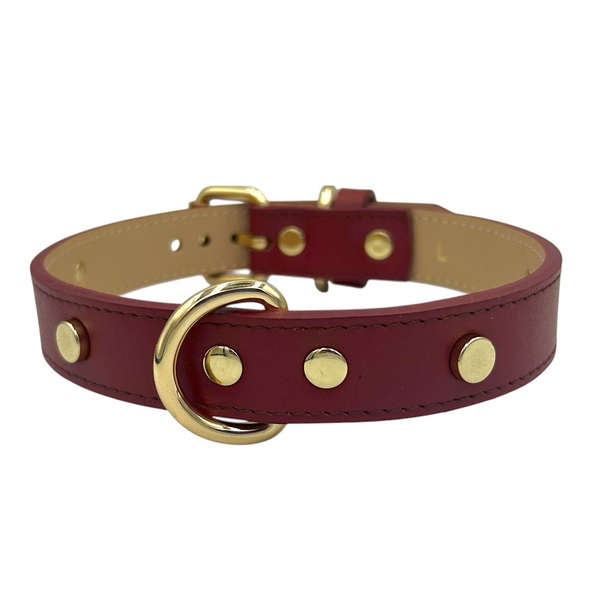 PERRY JHAN - Correa Collar Para Mascotas de Cuero - Talla XL