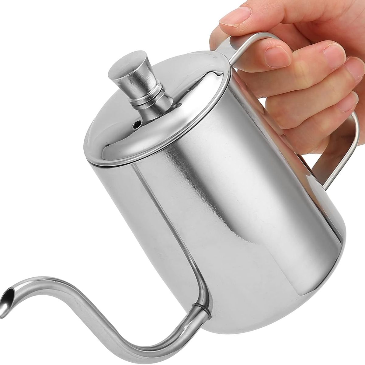 GENERICO - Tetera de acero inoxidable cuello de cisne 500 ml