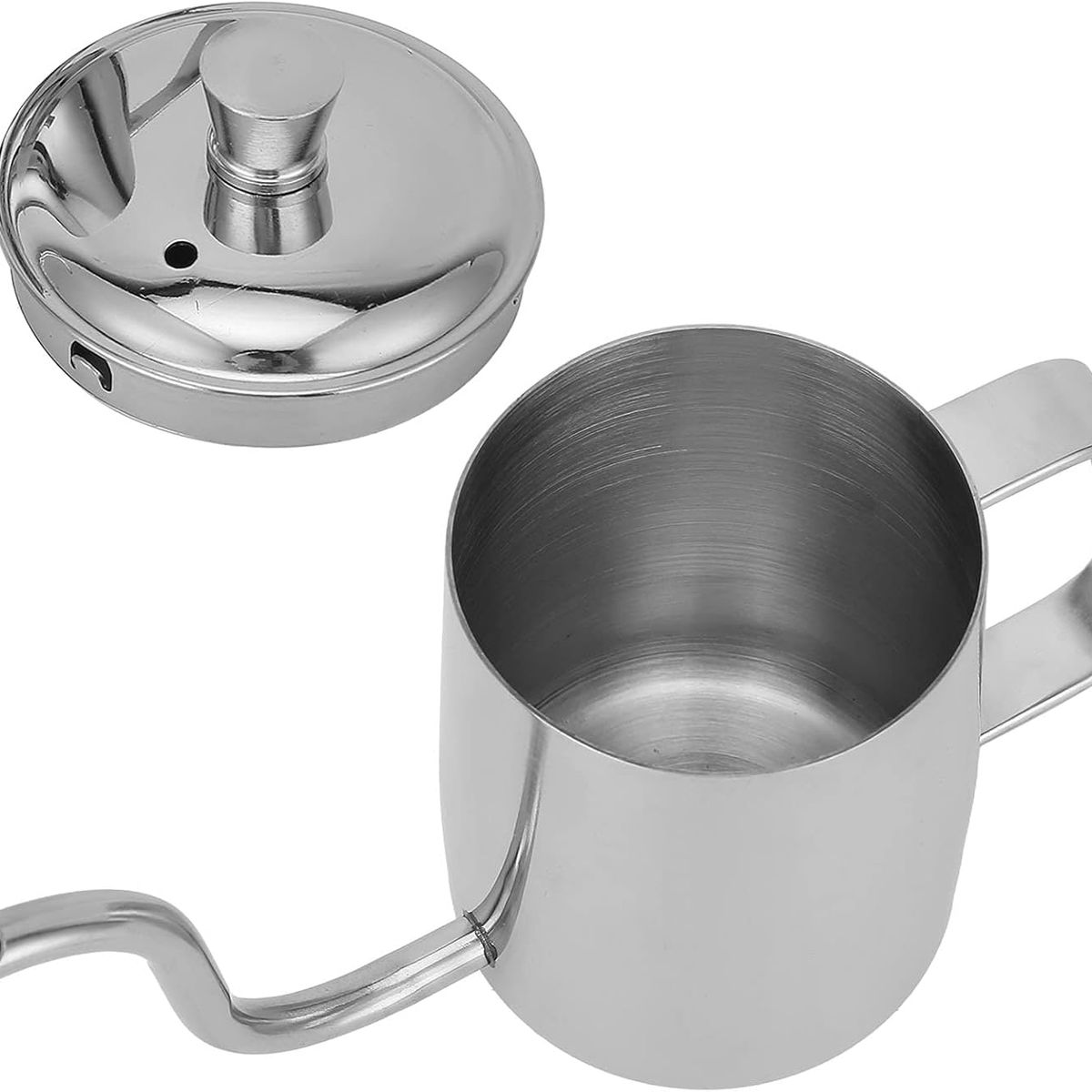 GENERICO - Tetera de acero inoxidable cuello de cisne 500 ml