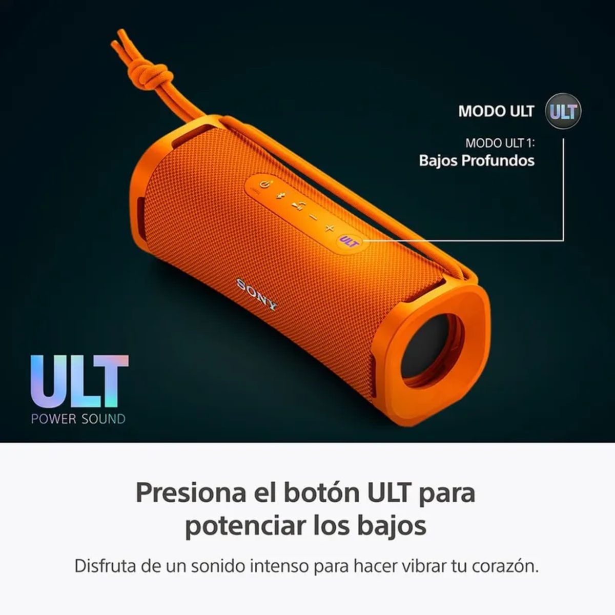 SONY - SONY ULT FIELD 1 NARANJA (SRS-ULT10) – Parlante Bluetooth Portátil