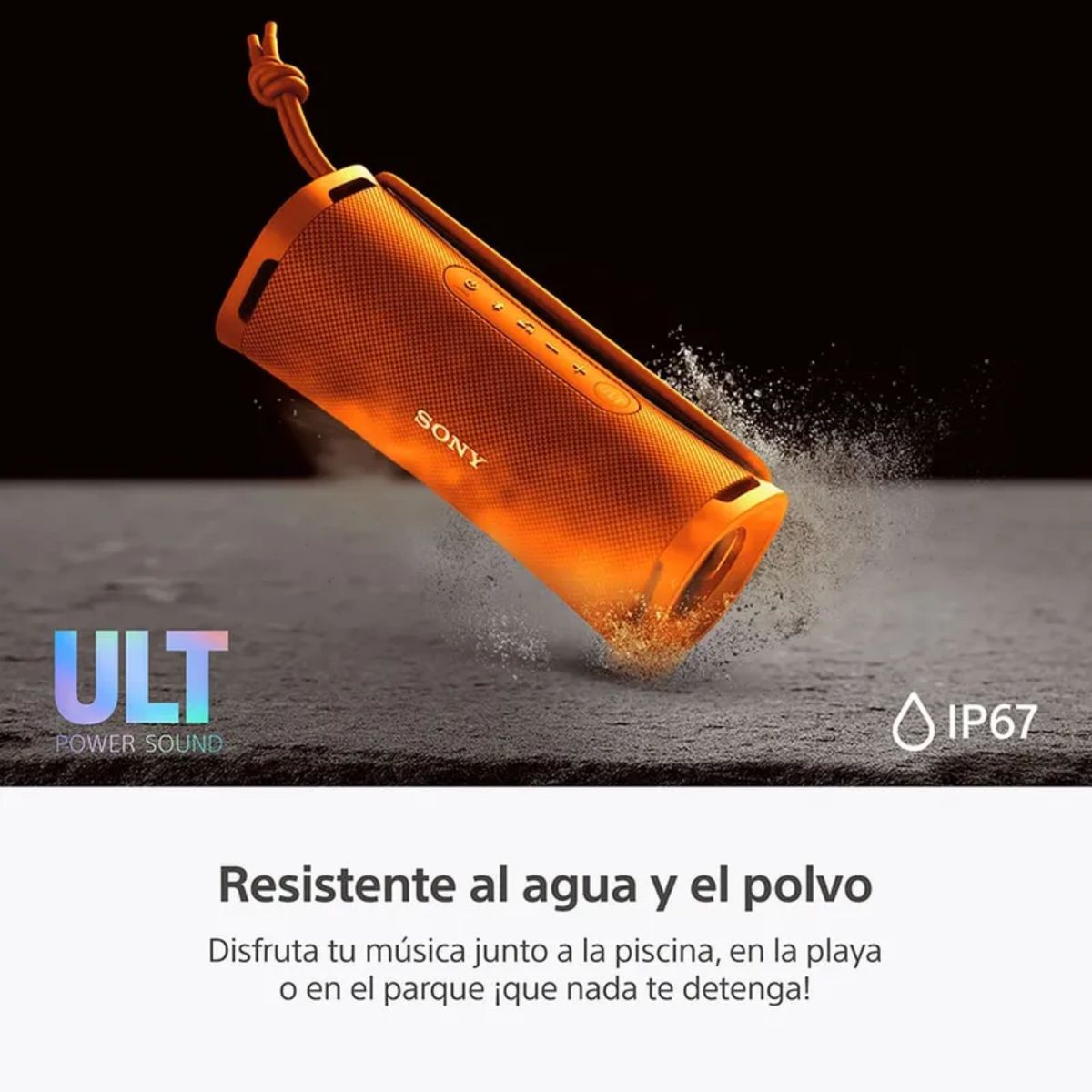 SONY - SONY ULT FIELD 1 NARANJA (SRS-ULT10) – Parlante Bluetooth Portátil