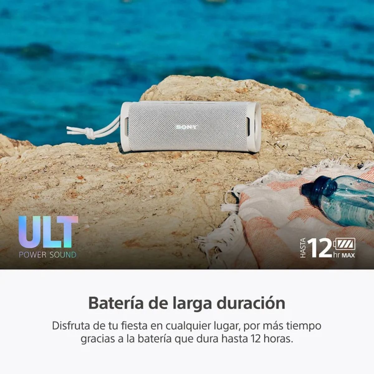 SONY - SONY ULT FIELD 1 BLANCO HUESO (SRS-ULT10) – Parlante Bluetooth Portátil