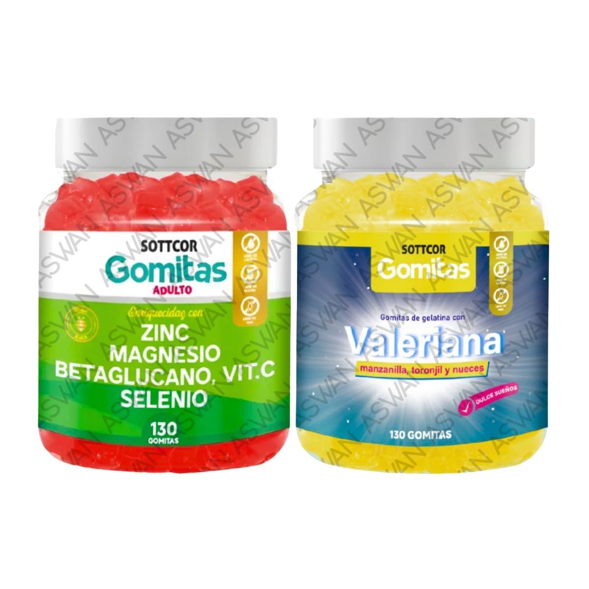 GENERICO - PACK ADULTO ZINC & VALERIANA 130 GOMITAS - SOTTCOR