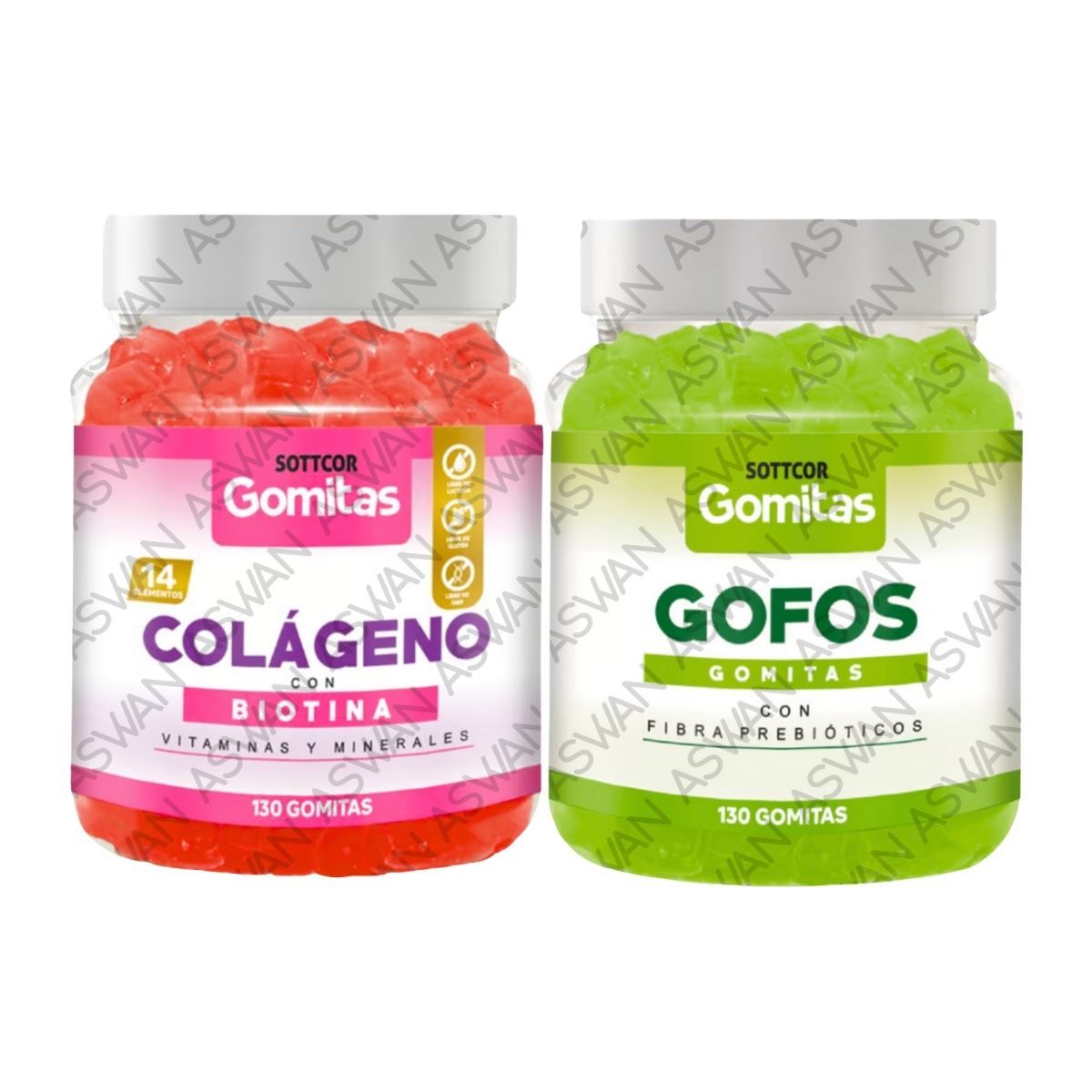 GENERICO - PACK ADULTO COLAGENO & GOFOS 130 GOMITAS - SOTTCOR