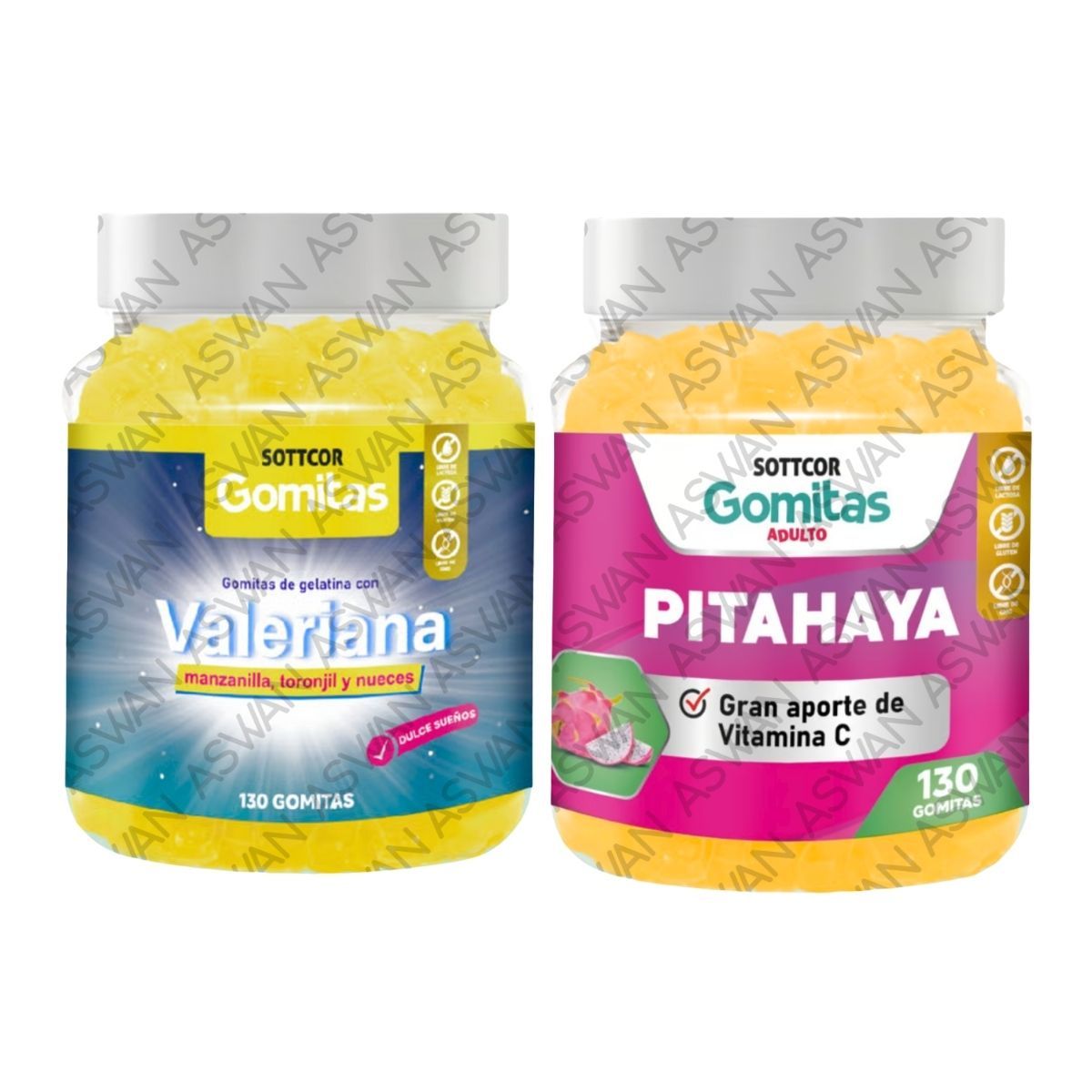 GENERICO - PACK ADULTO VALERIANA & PITAHAYA 130 GOMITAS - SOTTCOR