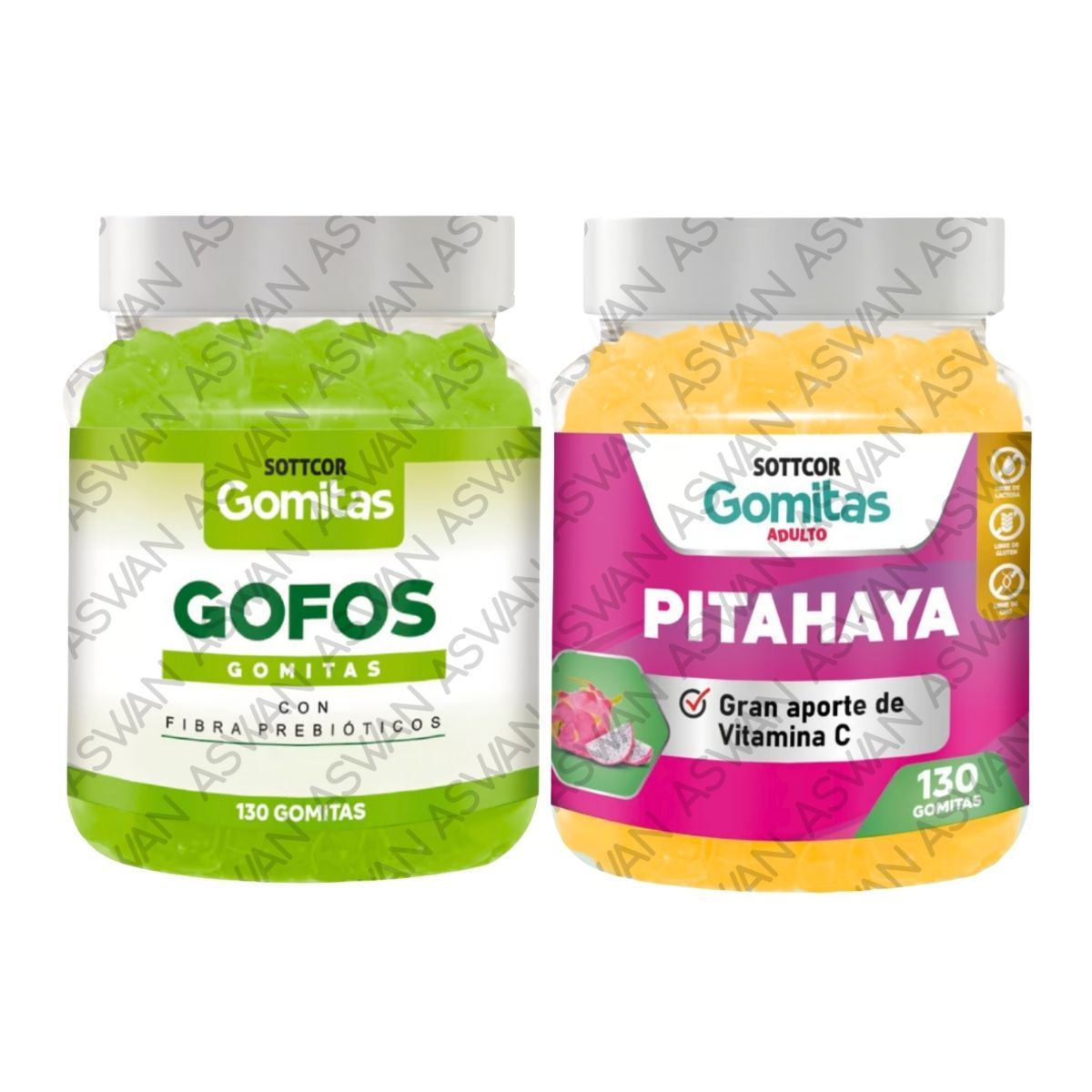 GENERICO - PACK ADULTO GOFOS & PITAHAYA 130 GOMITAS - SOTTCOR