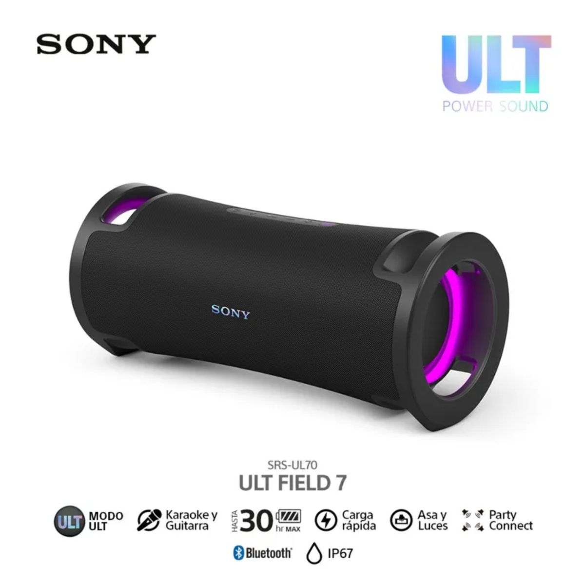 SONY - Parlante portátil inalámbrico ULT FIELD 7 SRS-ULT70