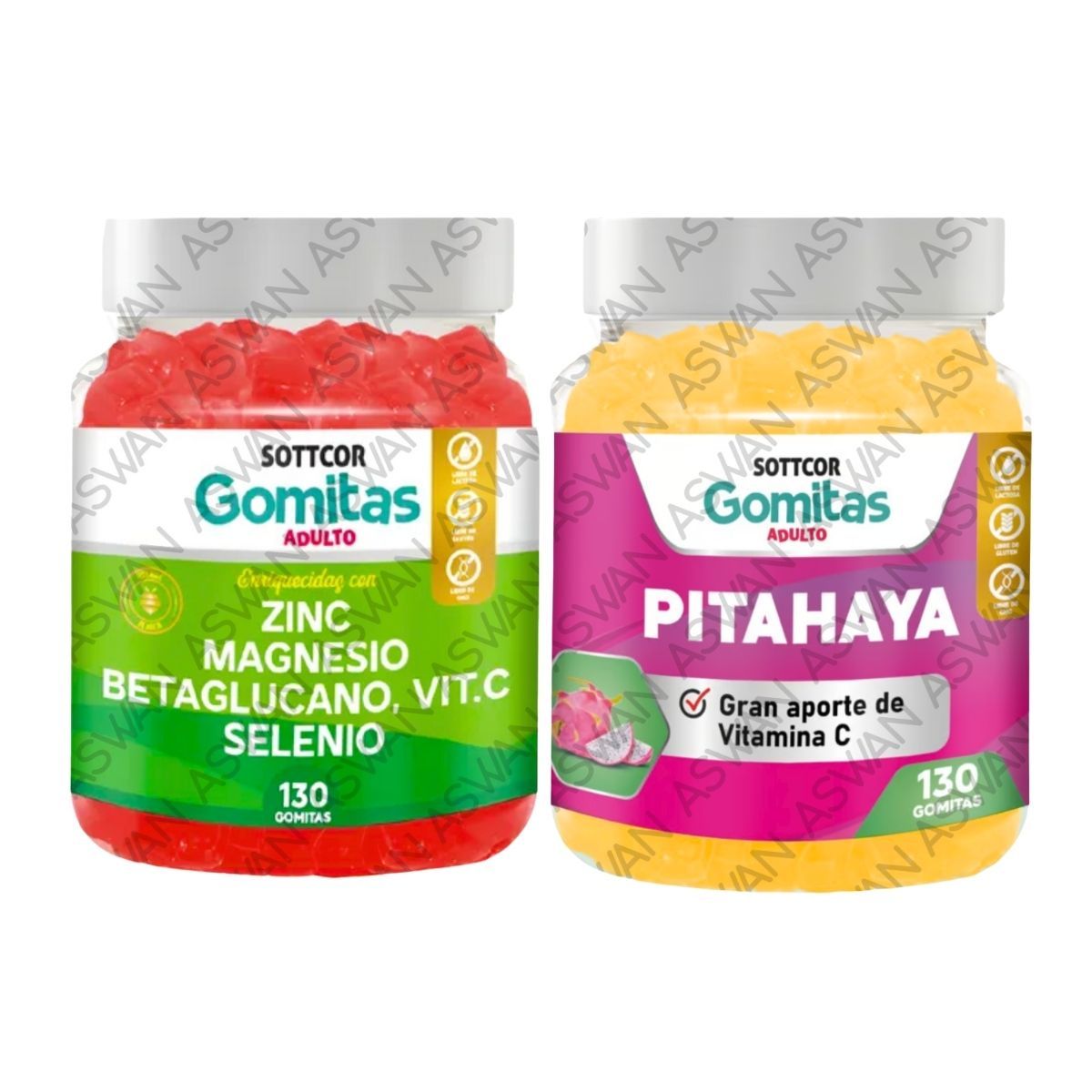 GENERICO - PACK ADULTO ZINC & PITAHAYA 130 GOMITAS - SOTTCOR