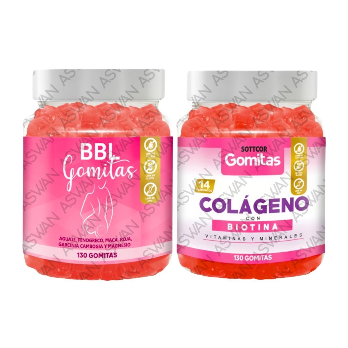 GENERICO - PACK ADULTO DE AGUAJE & COLAGENO 130 GOMITAS - SOTTCOR