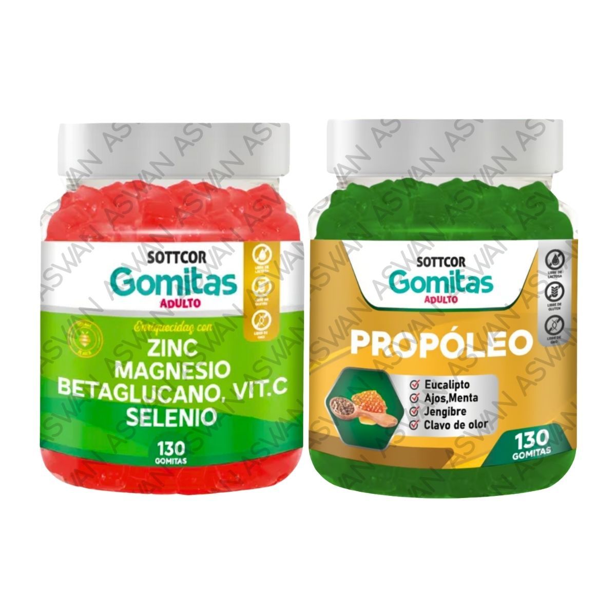 GENERICO - PACK ADULTO ZINC & PROPOLEO 130 GOMITAS - SOTTCOR