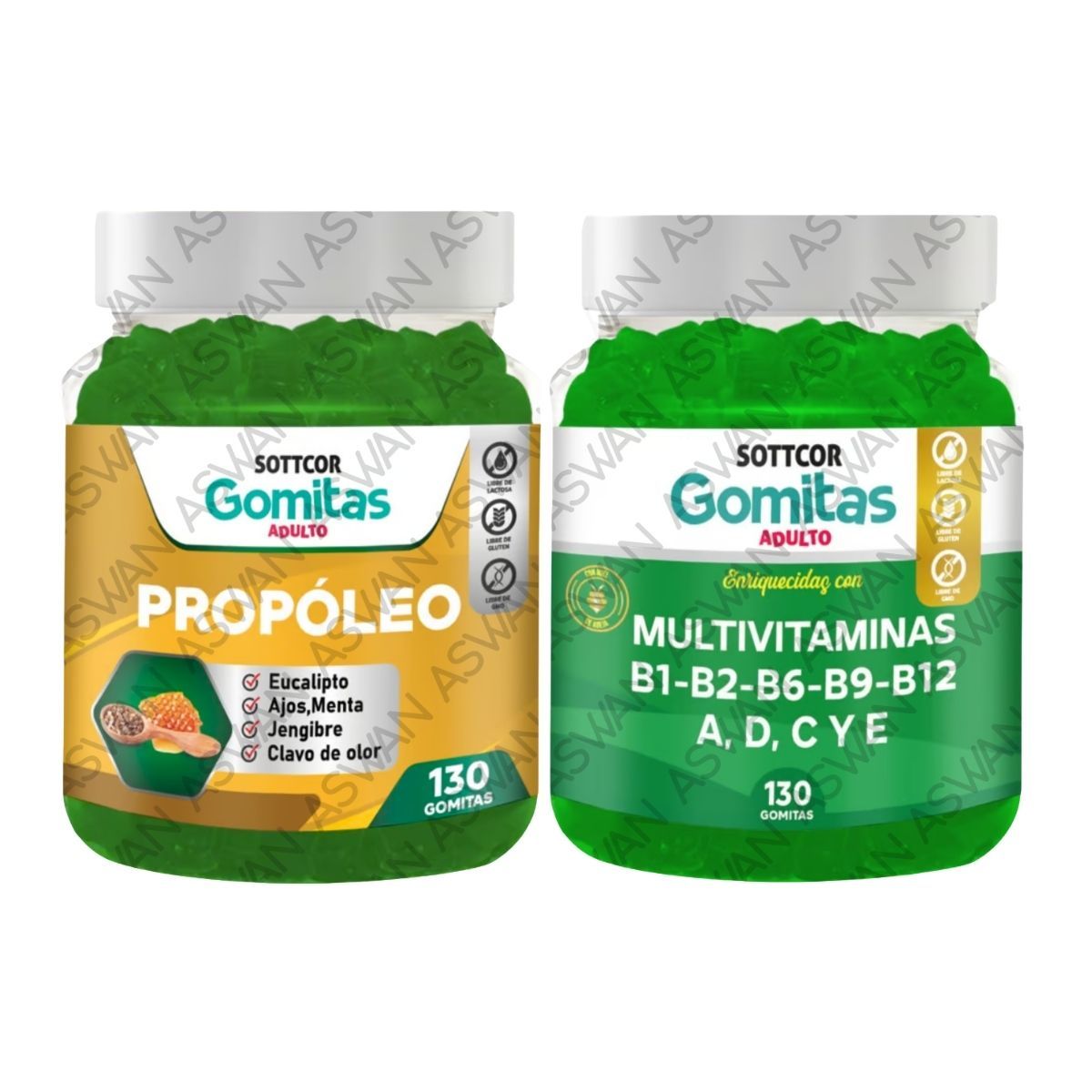 GENERICO - PACK ADULTO PROPOLEO & MULTIVITAMINAS 130 GOMITAS - SOTTCOR